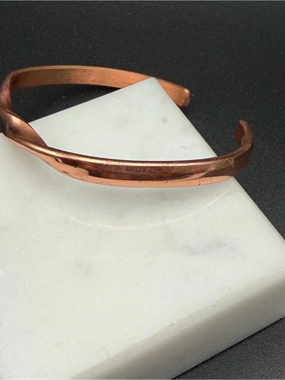 Sergio Lub Copper Twisted Cuff Bracelet #810 small